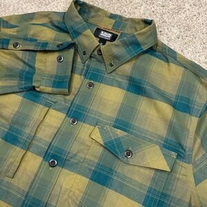 Alaskan Hardgear Boars Nest Flannel Shirt 2XLT Tall Green Plaid Button Down